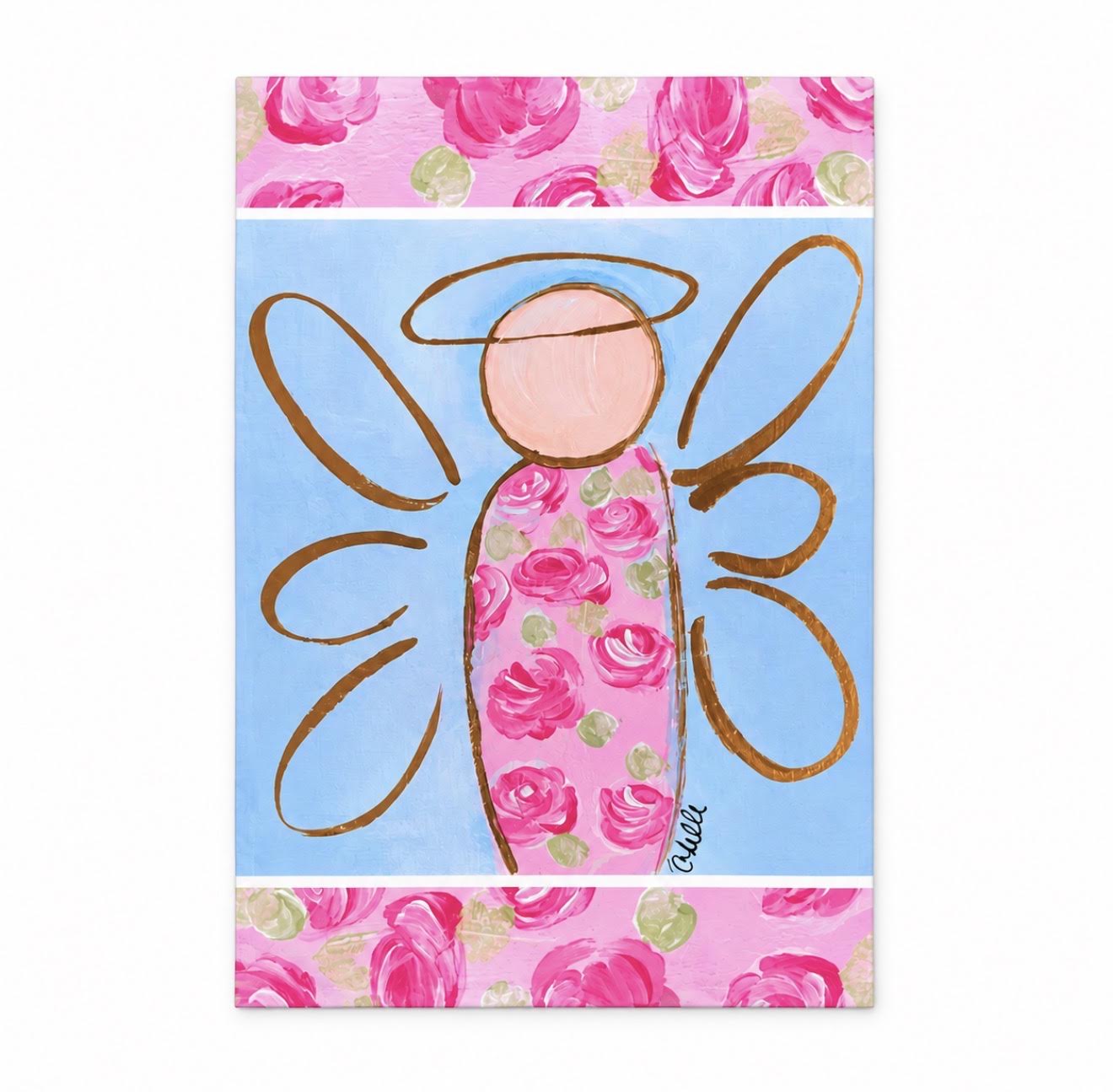 Garden Flag: Angel in Roses