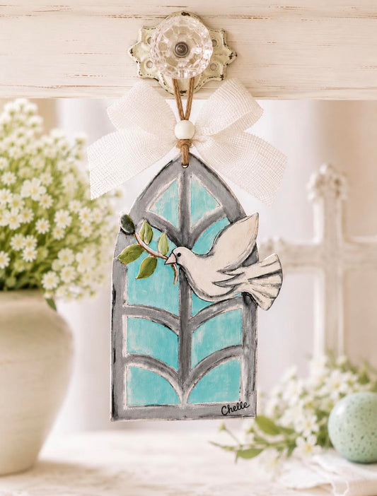 Easter Basket Tags & Wreath Attachments: Dove