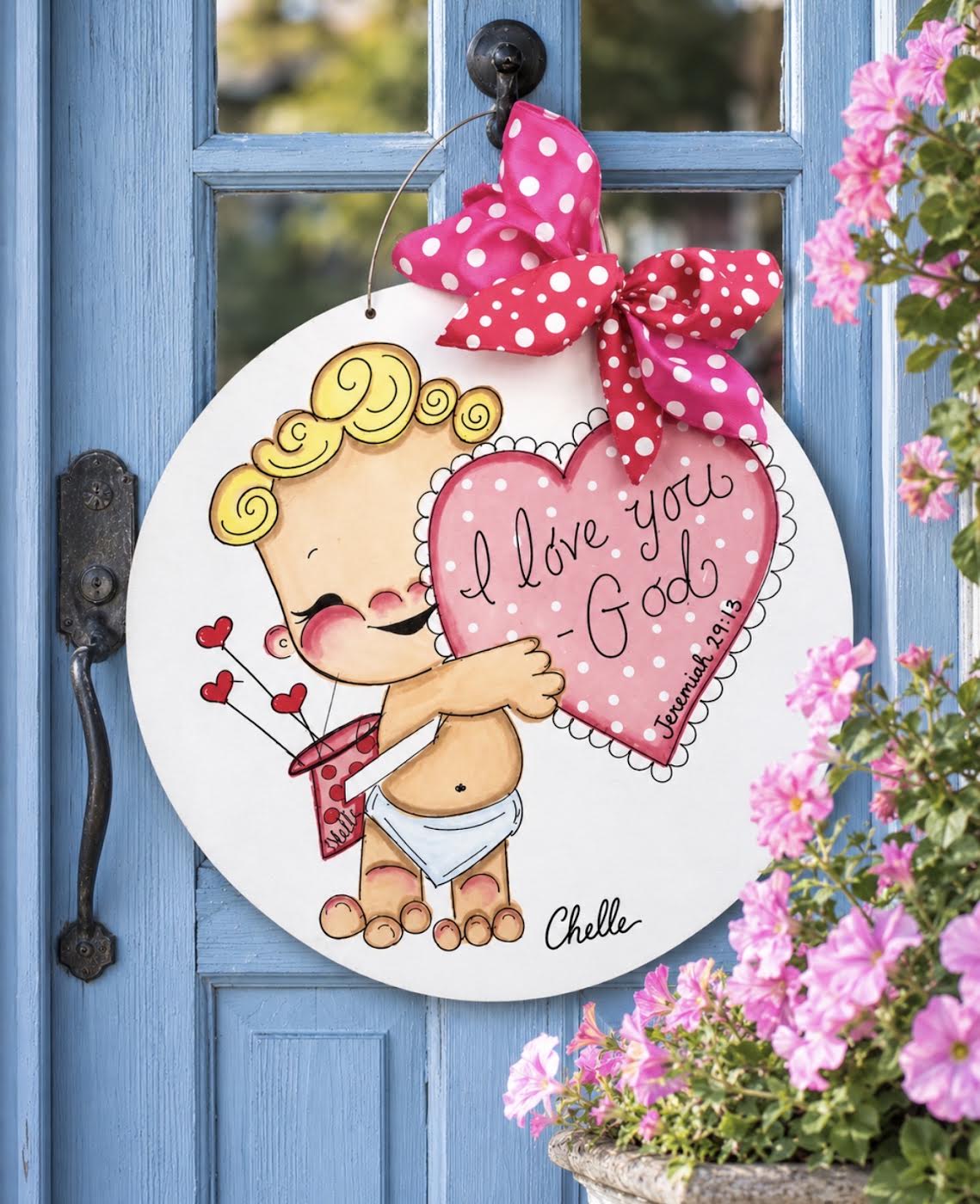 Valentine's Door Hanger: I Love God