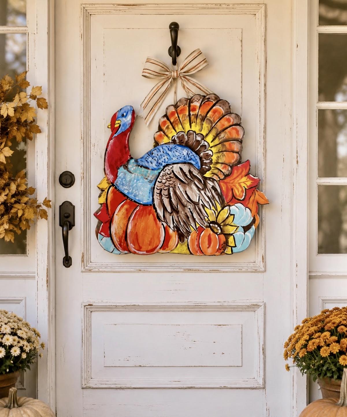 Door Hanger:  Fall, Thanksgiving Turkey