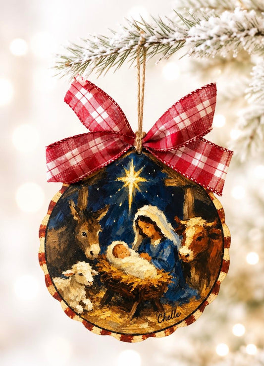 Christmas Ornament: Manger Scene