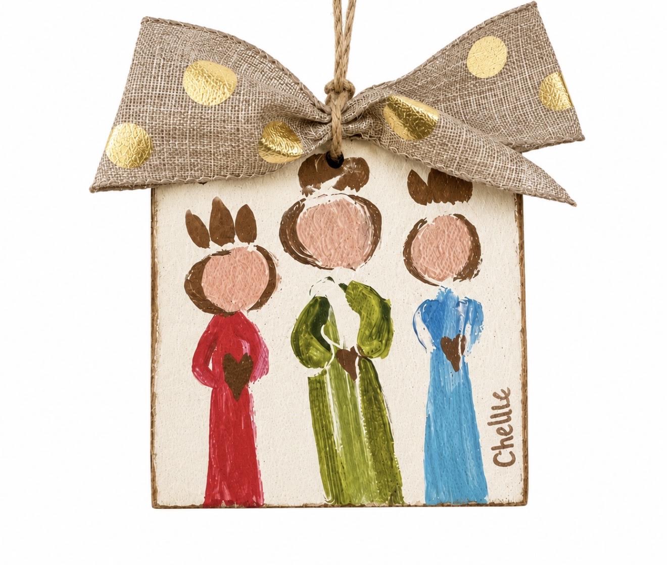 Christmas Ornament: Colorful Three Wisemen