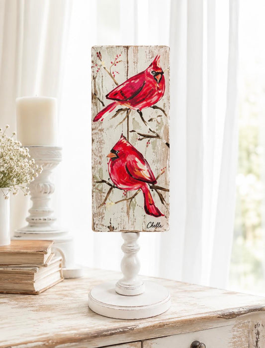 Seasonal & Everyday Toppers: Twin Cardinals