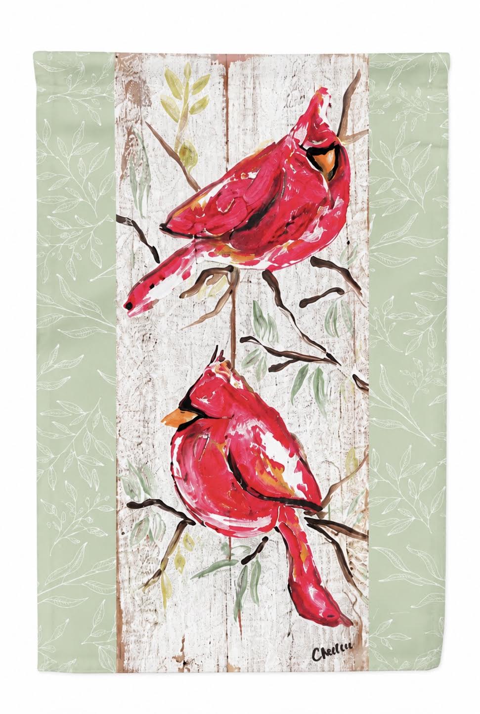 Garden Flag: Twin Cardinals