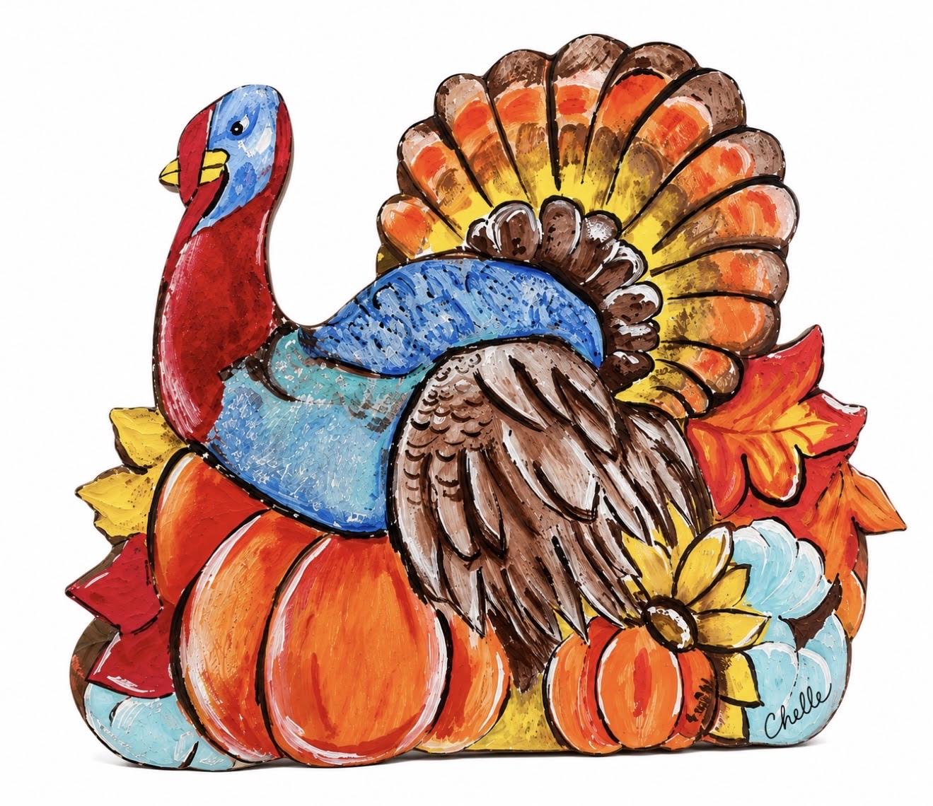 Door Hanger:  Fall, Thanksgiving Turkey