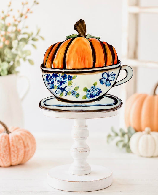 Seasonal & Everyday Toppers:  Pumpkin in a Teacup