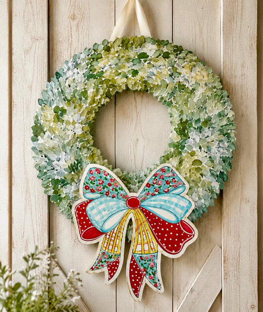 Interchangeable Boxwood Attachment: Spring Quilt