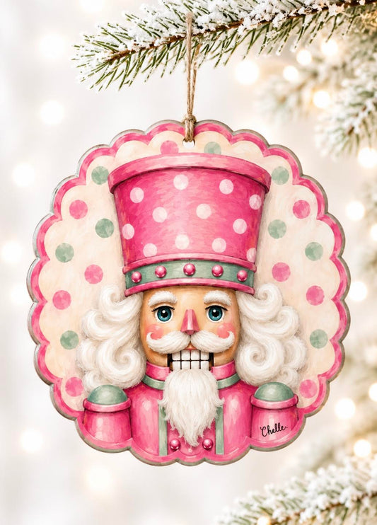 Christmas Ornament: Pink Nutcracker