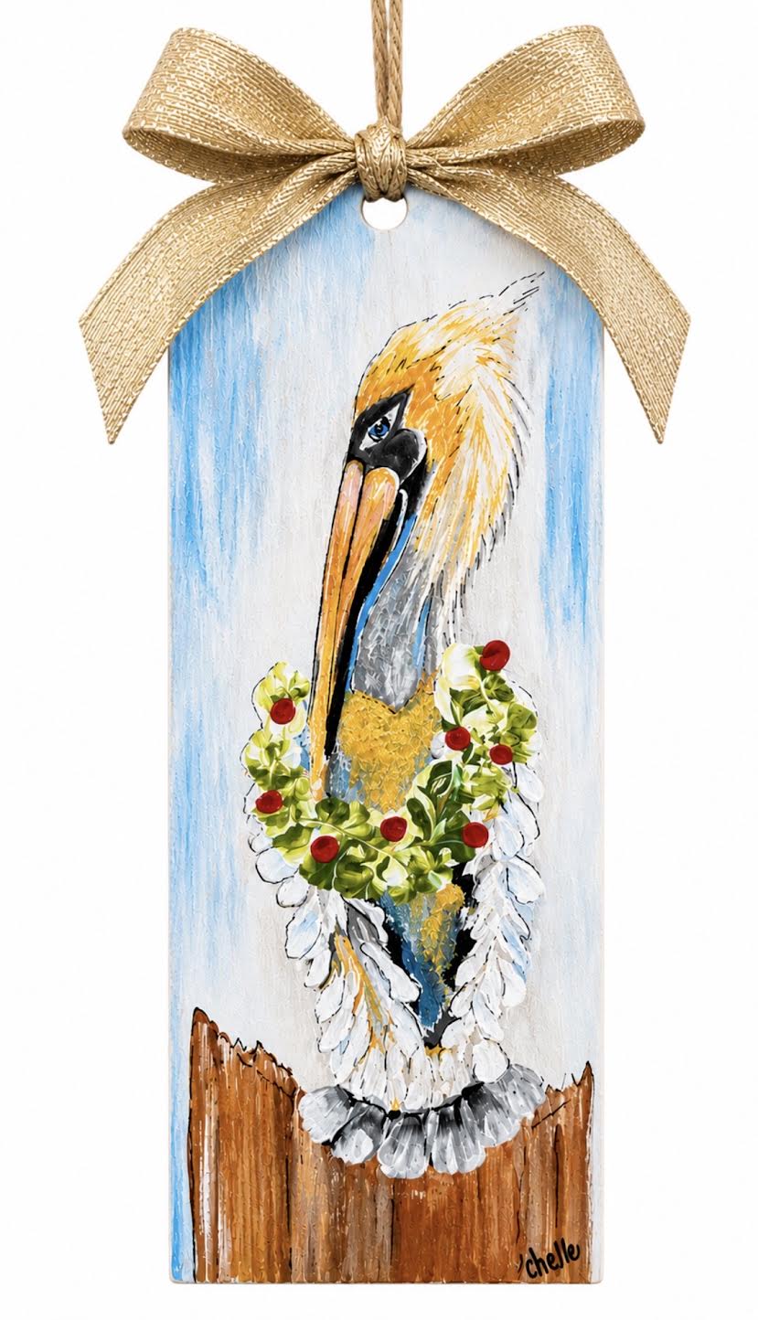 Christmas Ornament; Yellow Headed Pelican