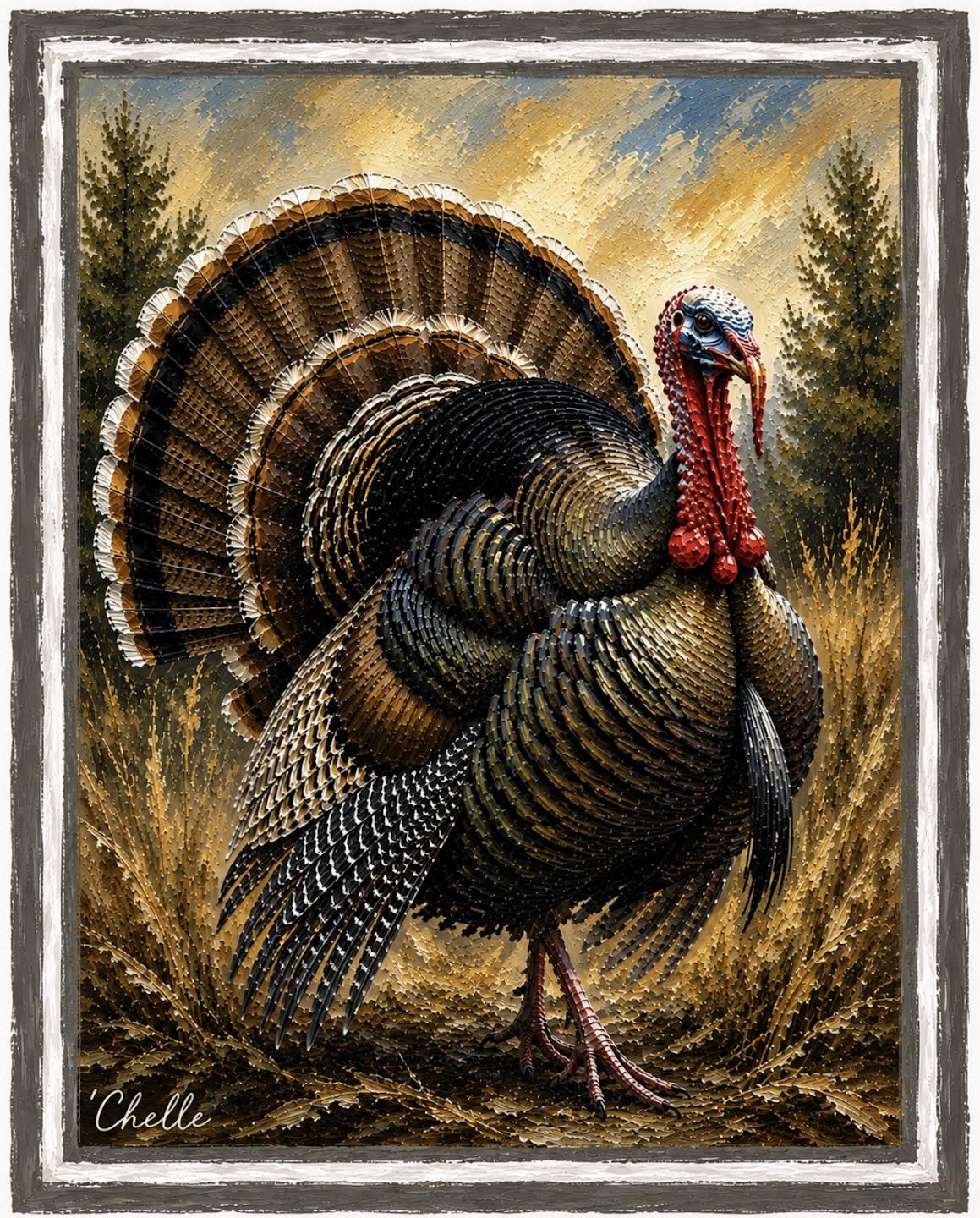Garden Flag: Spring Turkey