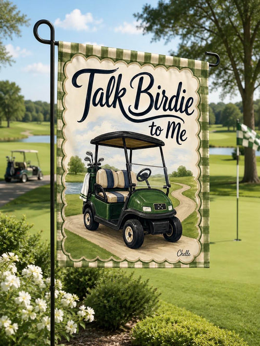 Garden Flag: Talk Birdie to Me, Golf