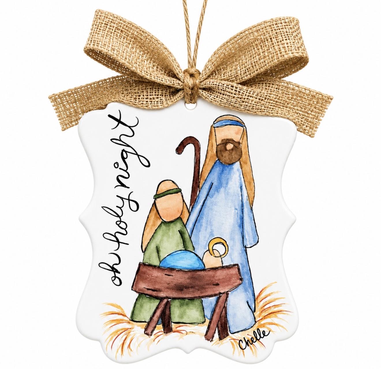 Christmas Ornament; Oh Holy Night