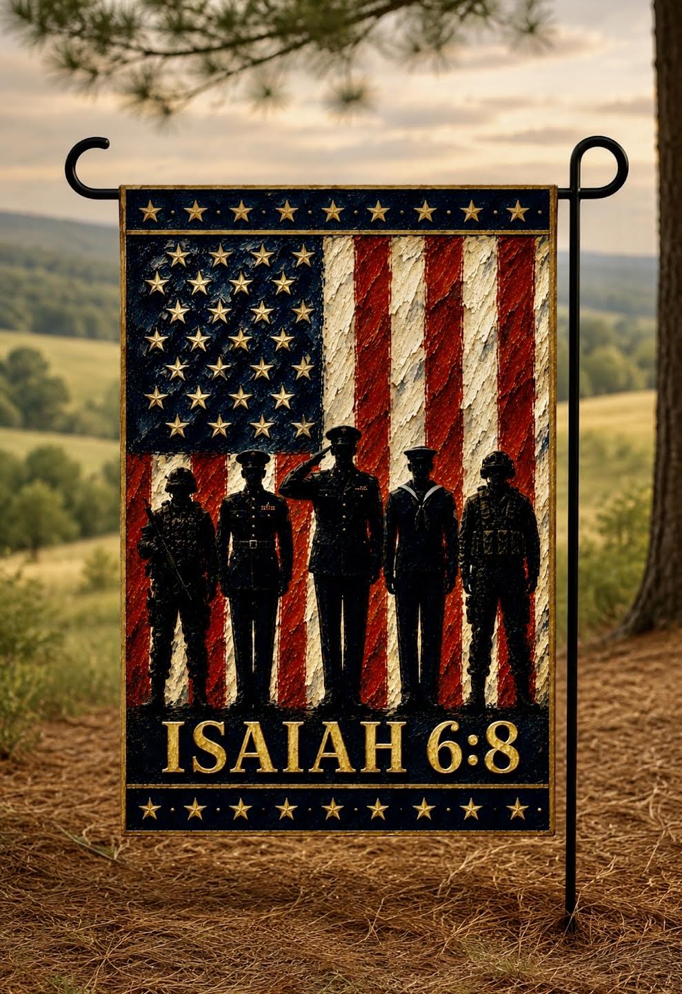 Garden Flag: Veterans