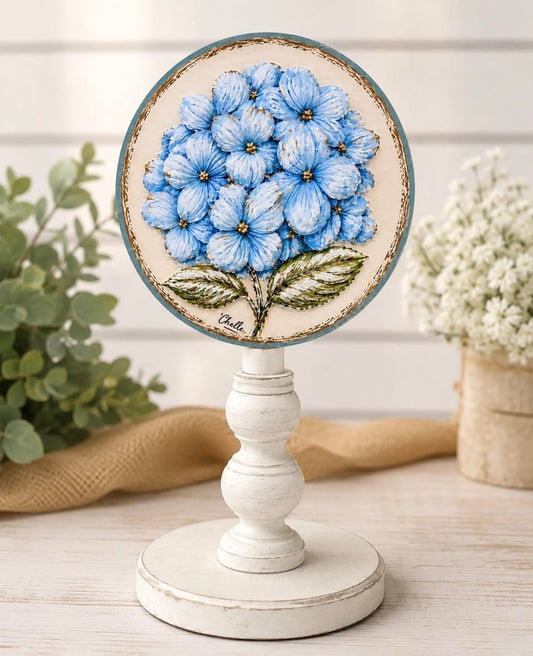 Seasonal & Everyday Topper: Blue Hydrangea
