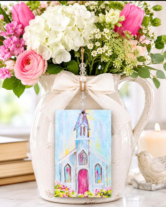 Easter Basket Tags & Wreath Attachments: Colorful Church