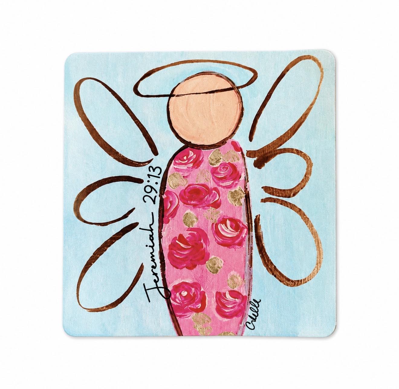 Vinyl Magnets:  Pink Angel