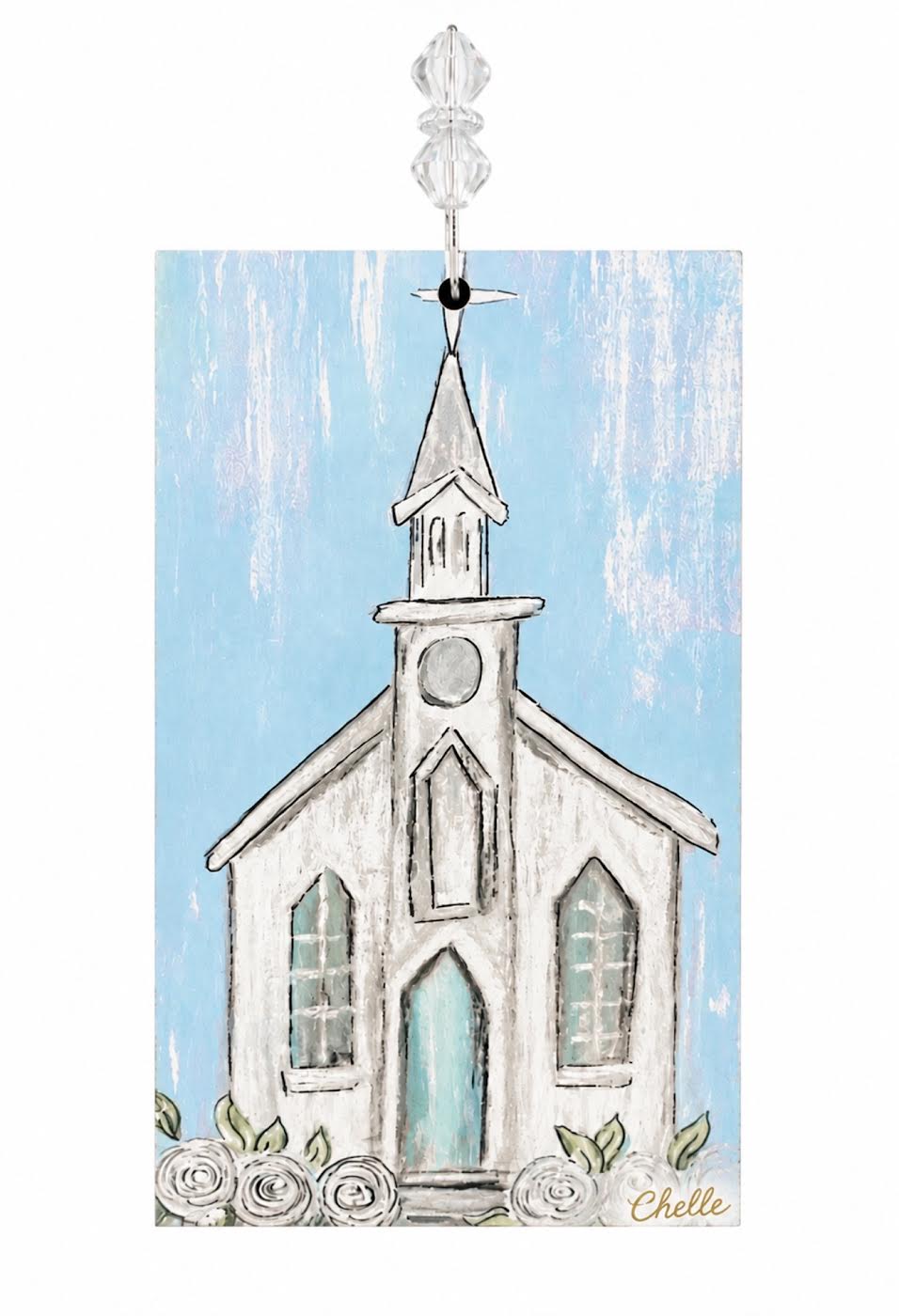 Easter Basket Tags & Wreath Attachments: Aqua Church
