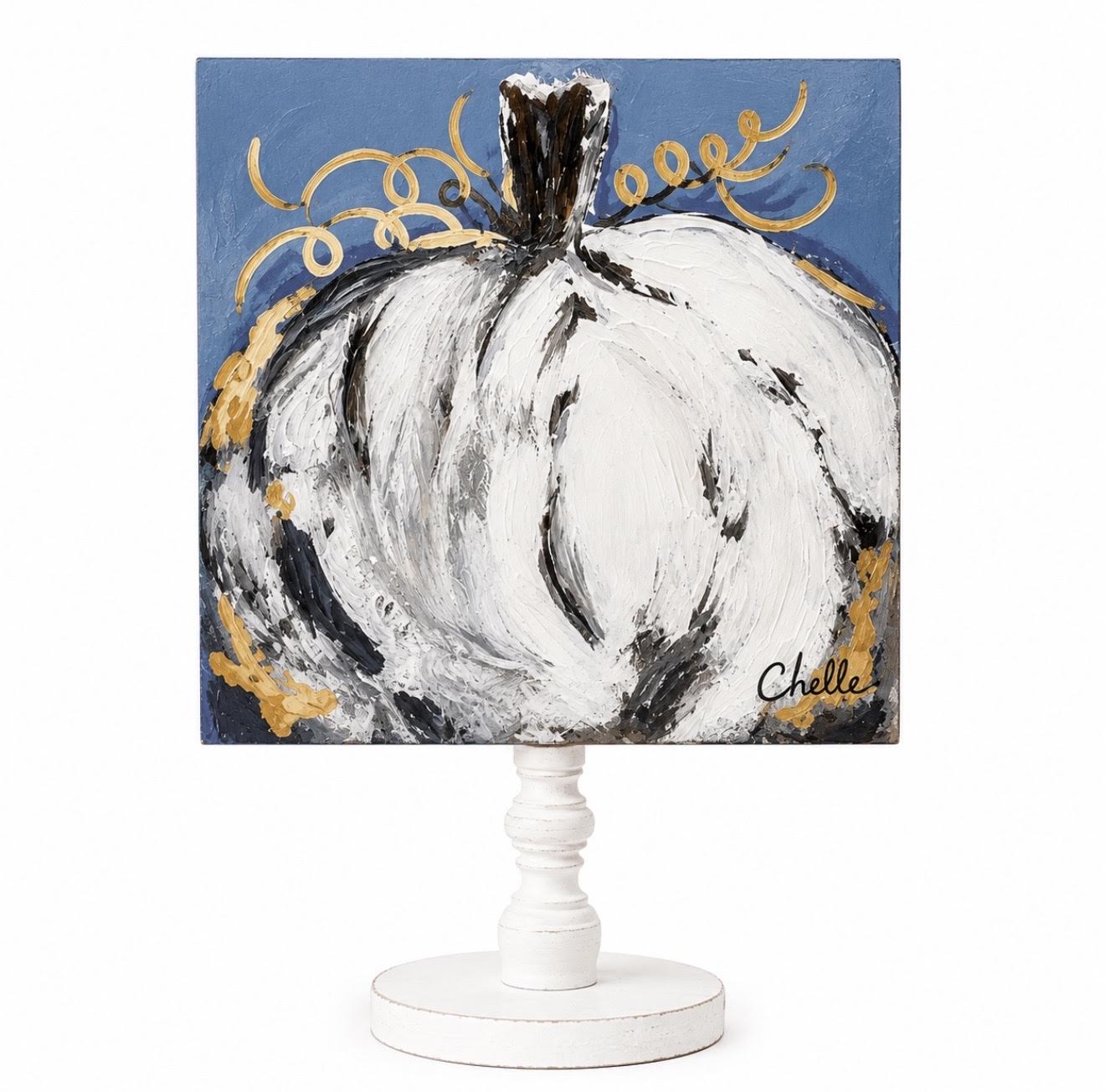 Seasonal & Everyday Toppers: White Pumpkin