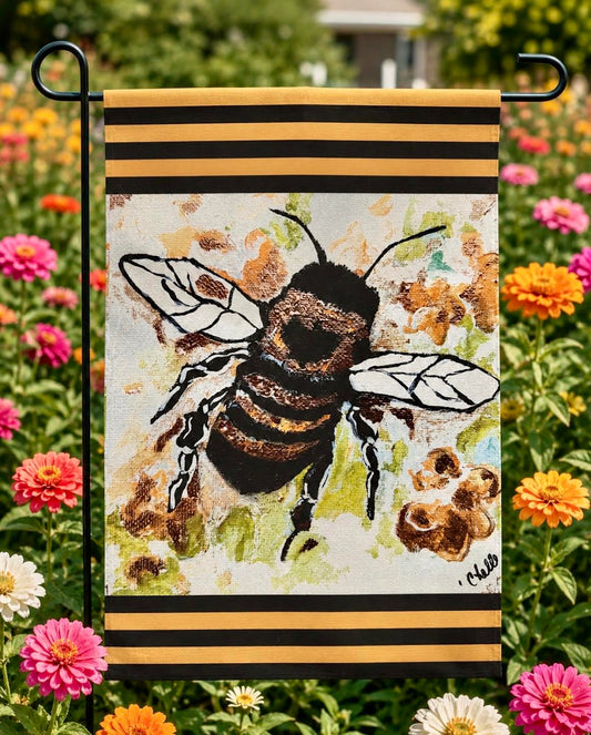 Garden Flag: Bumbles the Bee