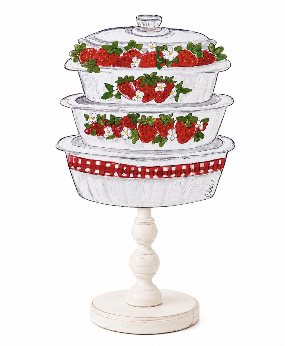 Seasonal & Everyday Topper: Vintage Pyrex Strawberry Bowls