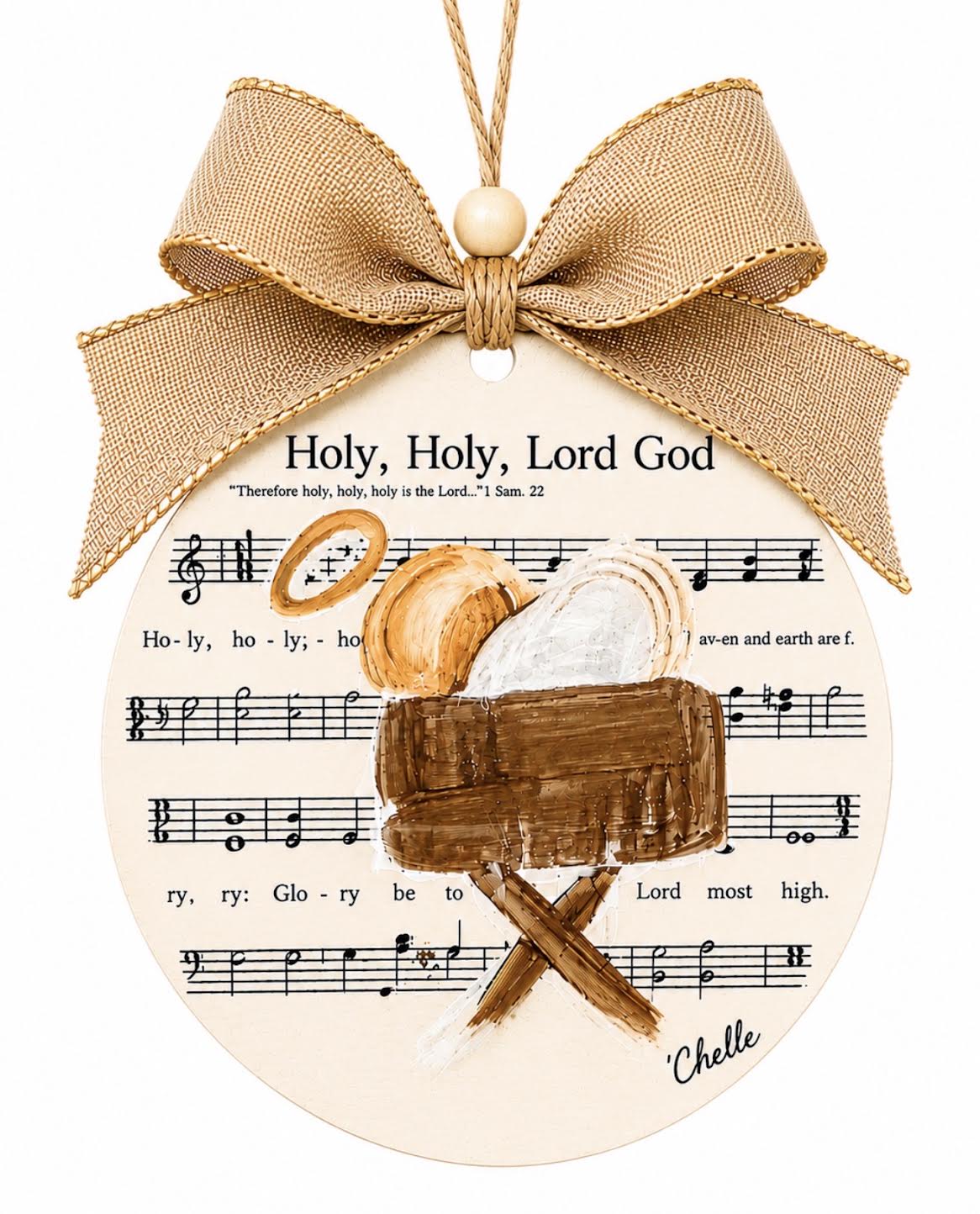 Christmas Ornament: Holy, Holy Baby Jesus