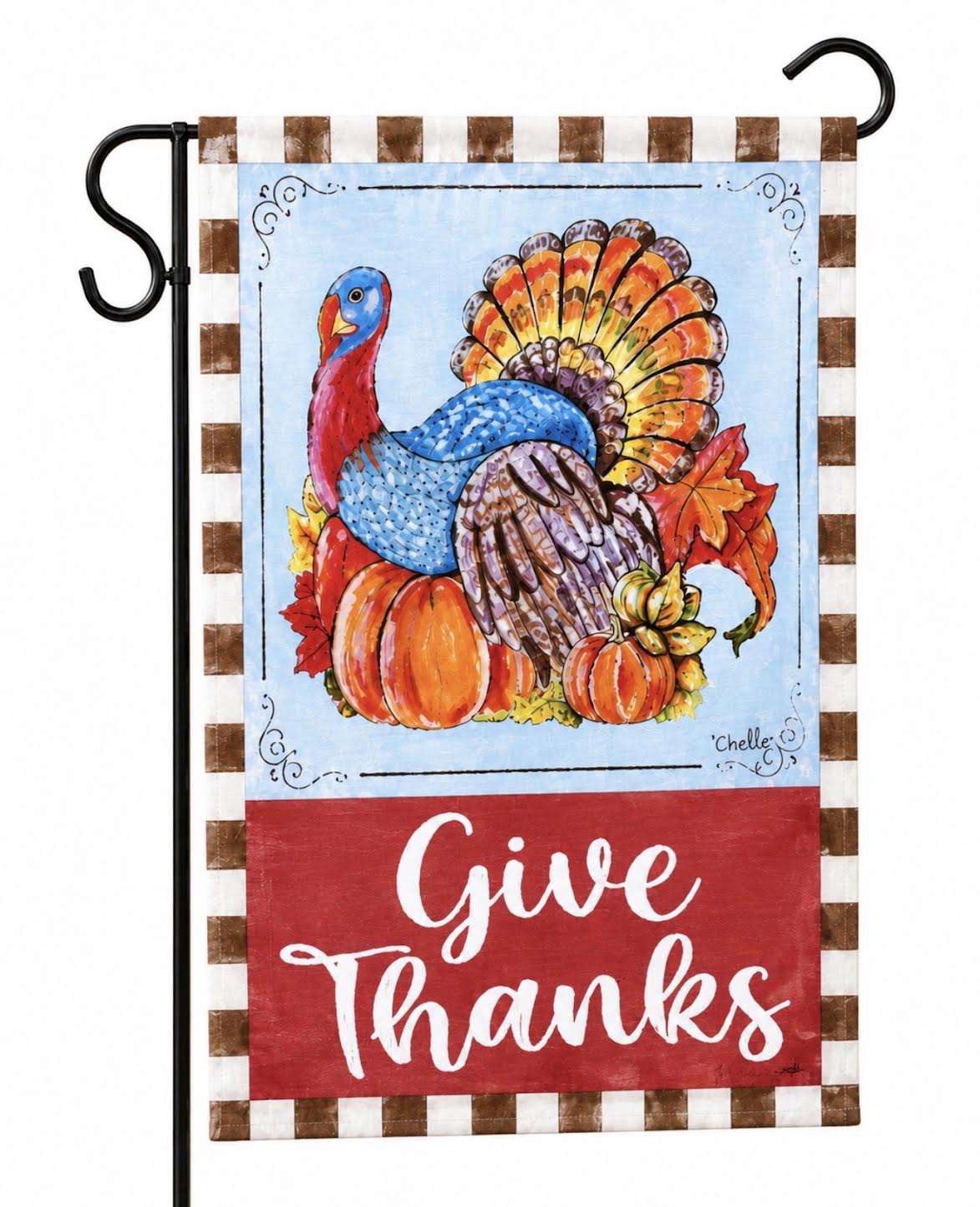 Garden Flag: Thanksgiving Turkey