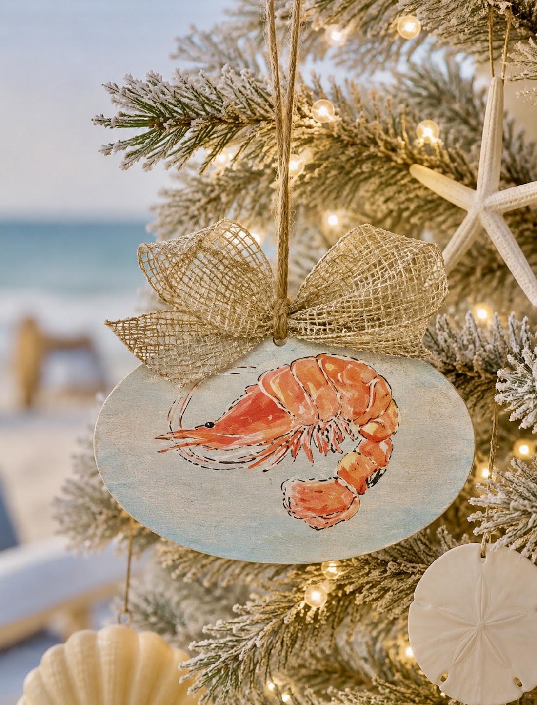 Christmas Ornament; Shrimp
