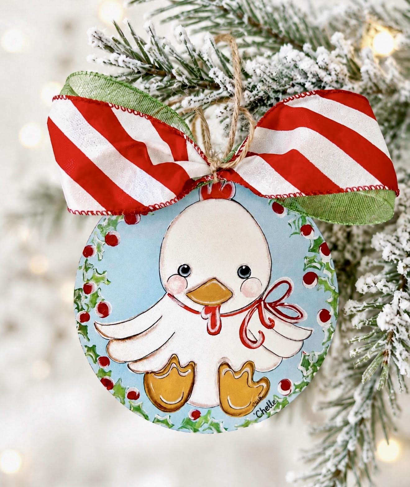 Christmas Ornament; Country Chicken
