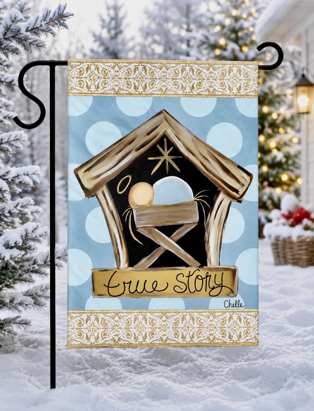 Garden Flag; Christmas, True Story