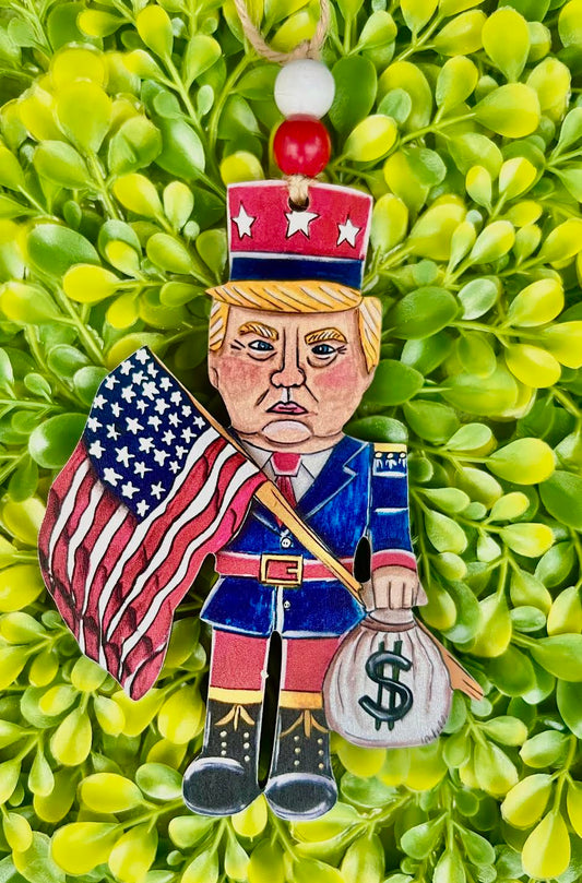8" Patriotic President Trump Ornament – 250th Anniversary Edition
