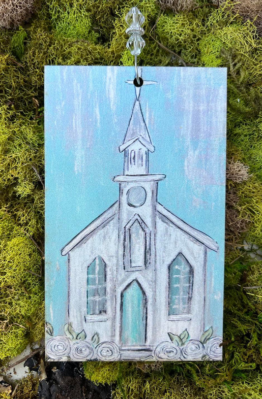 Easter Basket Tags & Wreath Attachments: Aqua Church