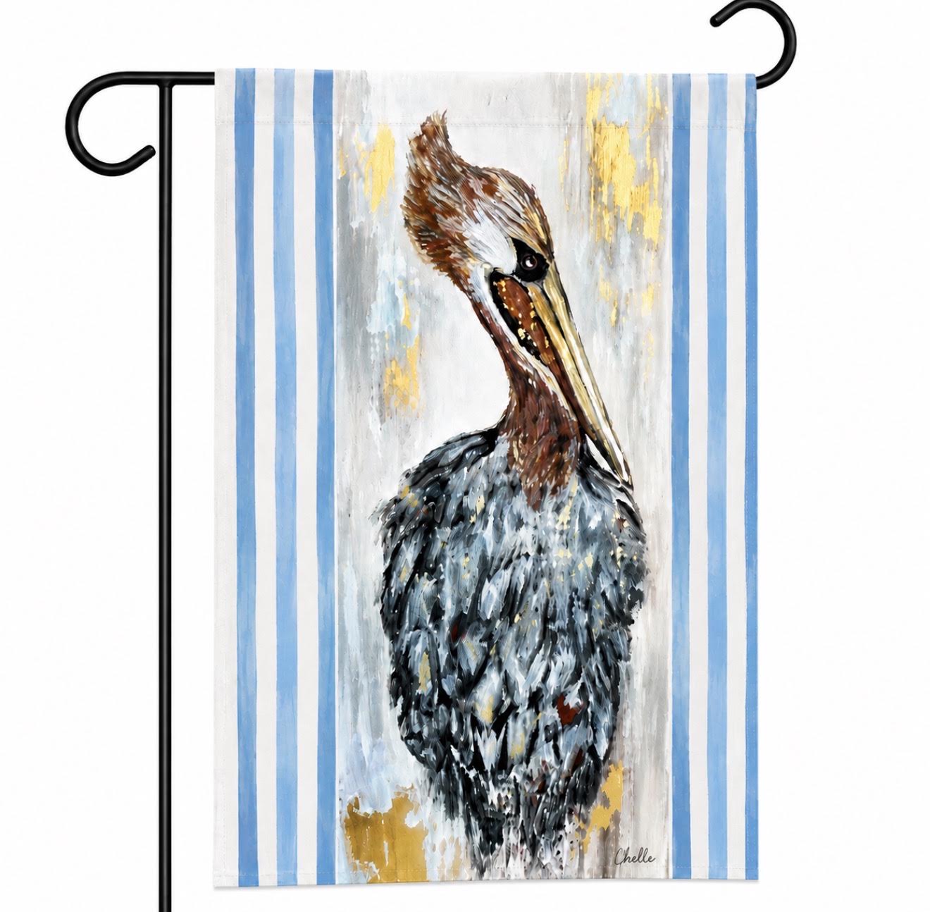 Garden Flag: Coastal Rita the Pelican