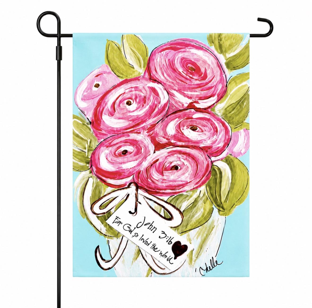 Garden Flag: For God So Loved The World, Roses