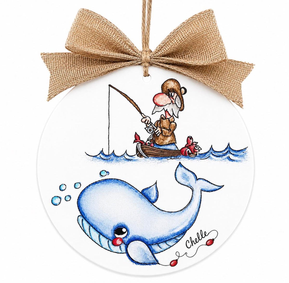Christmas Ornament: Jack the Fisherman