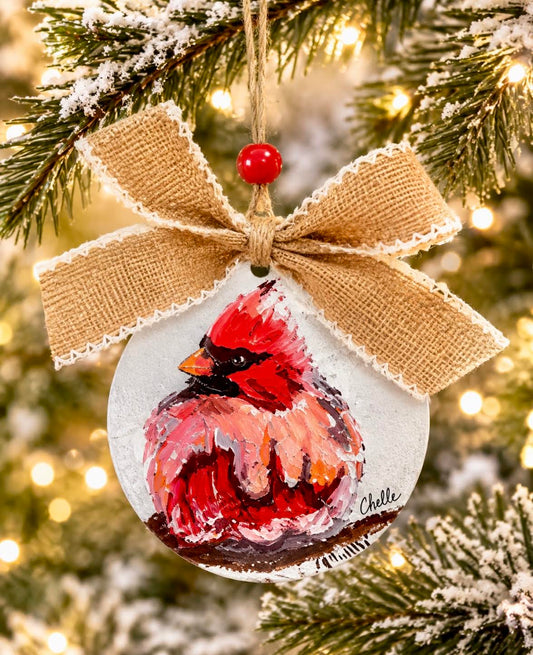 Christmas Ornament: Single Cardinal