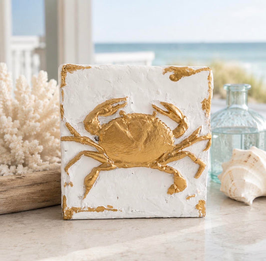 Canvas Clays 4 X 4:  Gold Crab