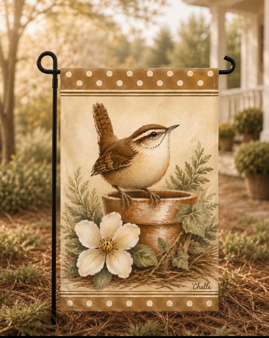 Garden Flag: Single Fall Bird