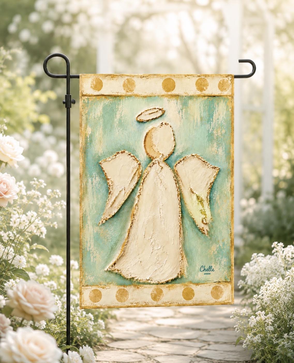Garden Flag: White Angel