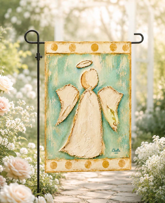 Garden Flag: White Angel