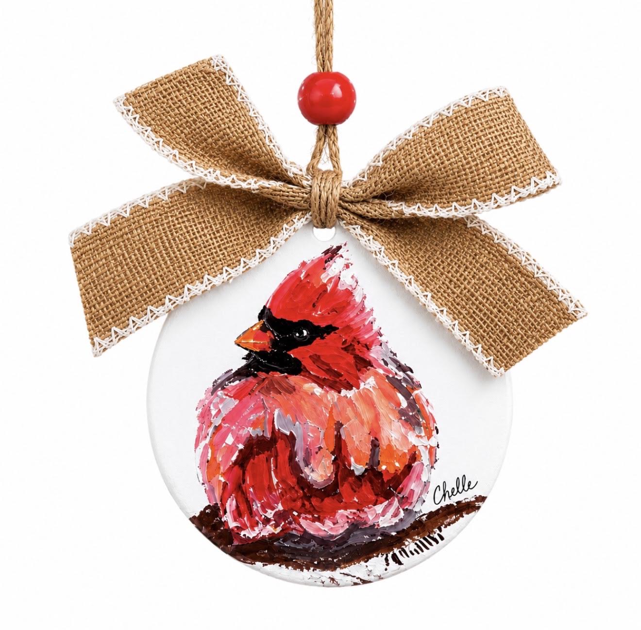 Christmas Ornament: Single Cardinal