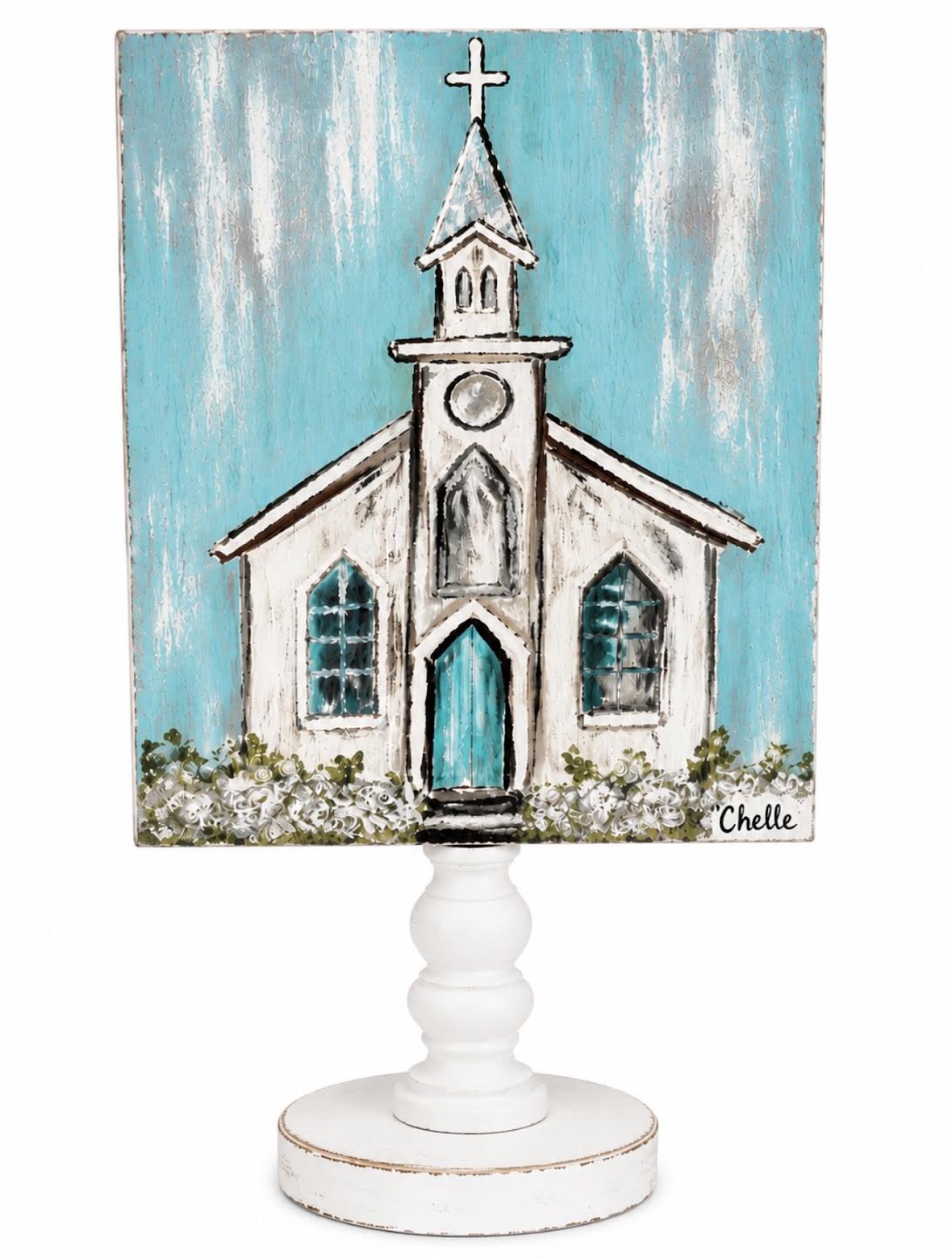 Seasonal & Everyday Toppers: Country Aqua Church