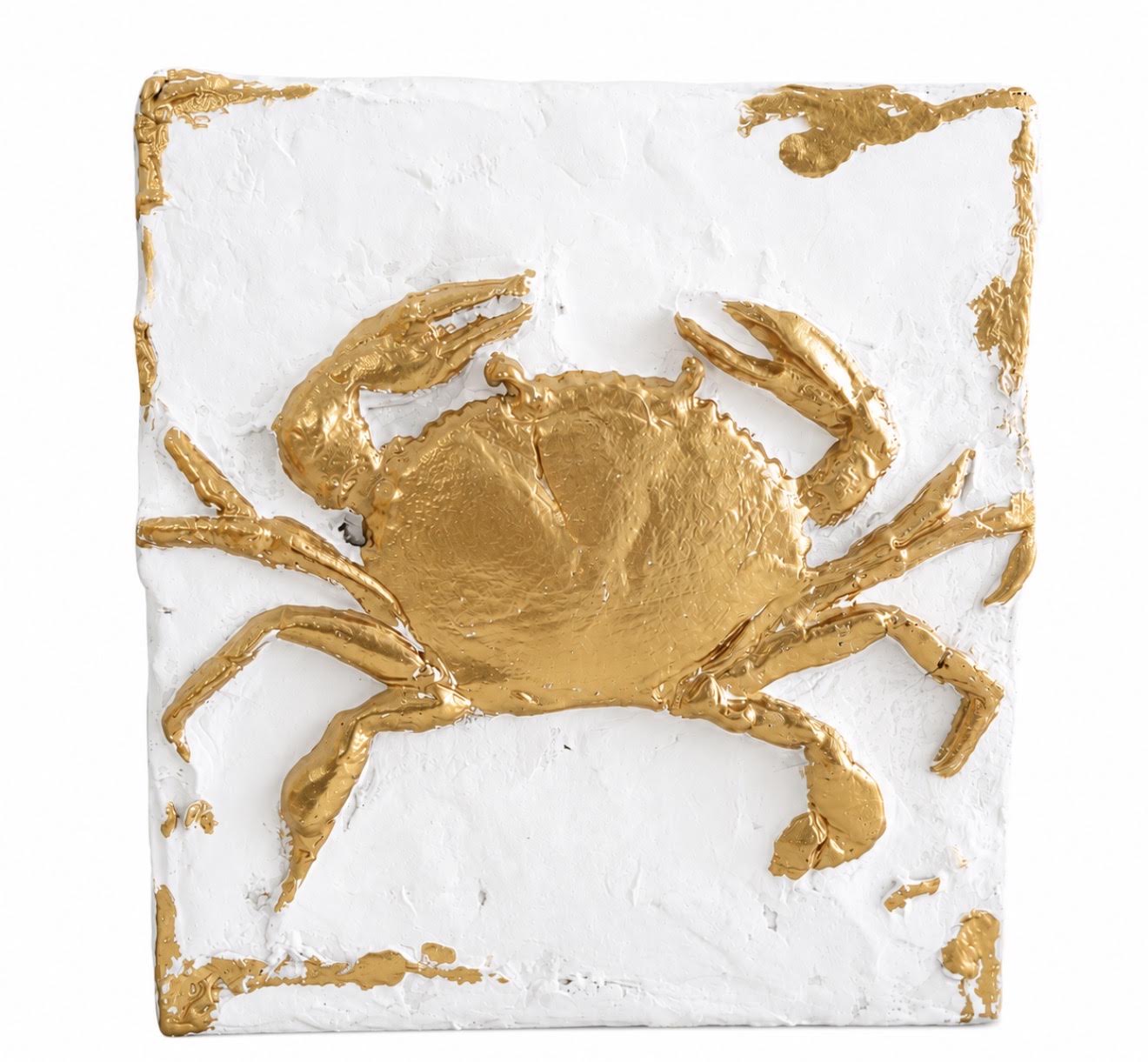 Canvas Clays 4 X 4:  Gold Crab