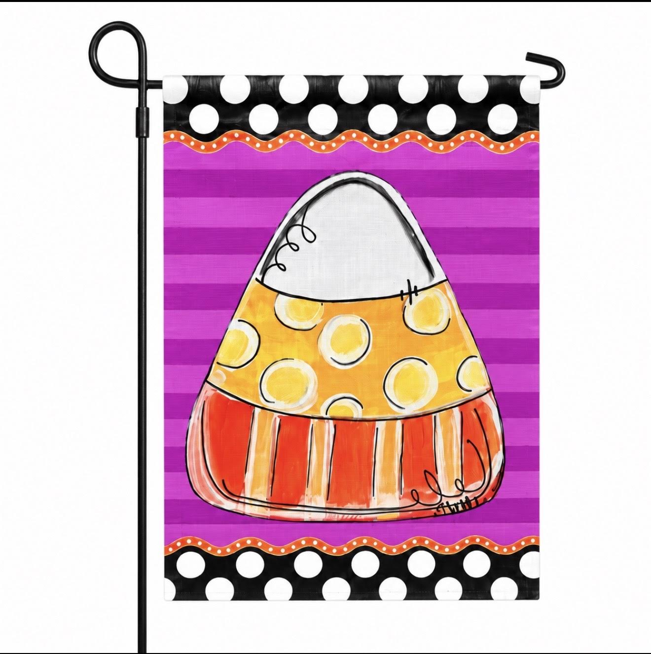 Garden Flag: A Candy Corn Halloween