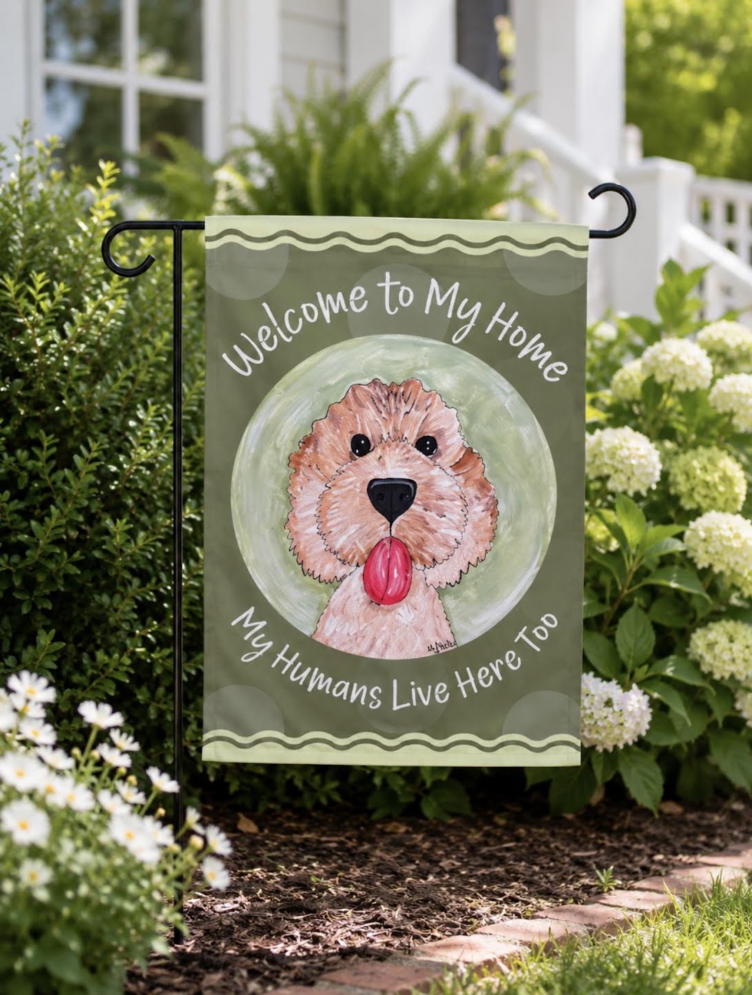Garden Flag: Buddy Barks, Welcome to My Home