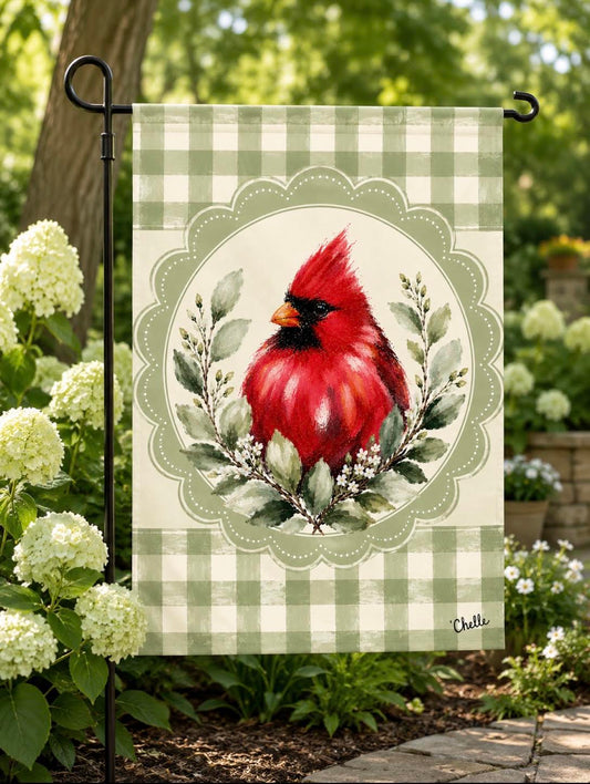 Garden Flag: Simply Cardinal