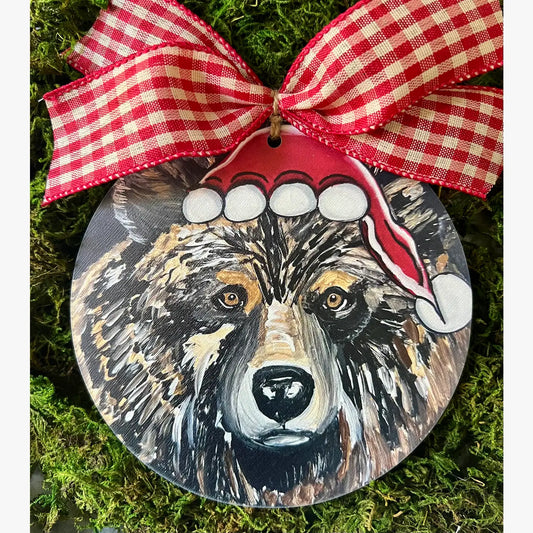 Christmas Ornament:  Santa Bear