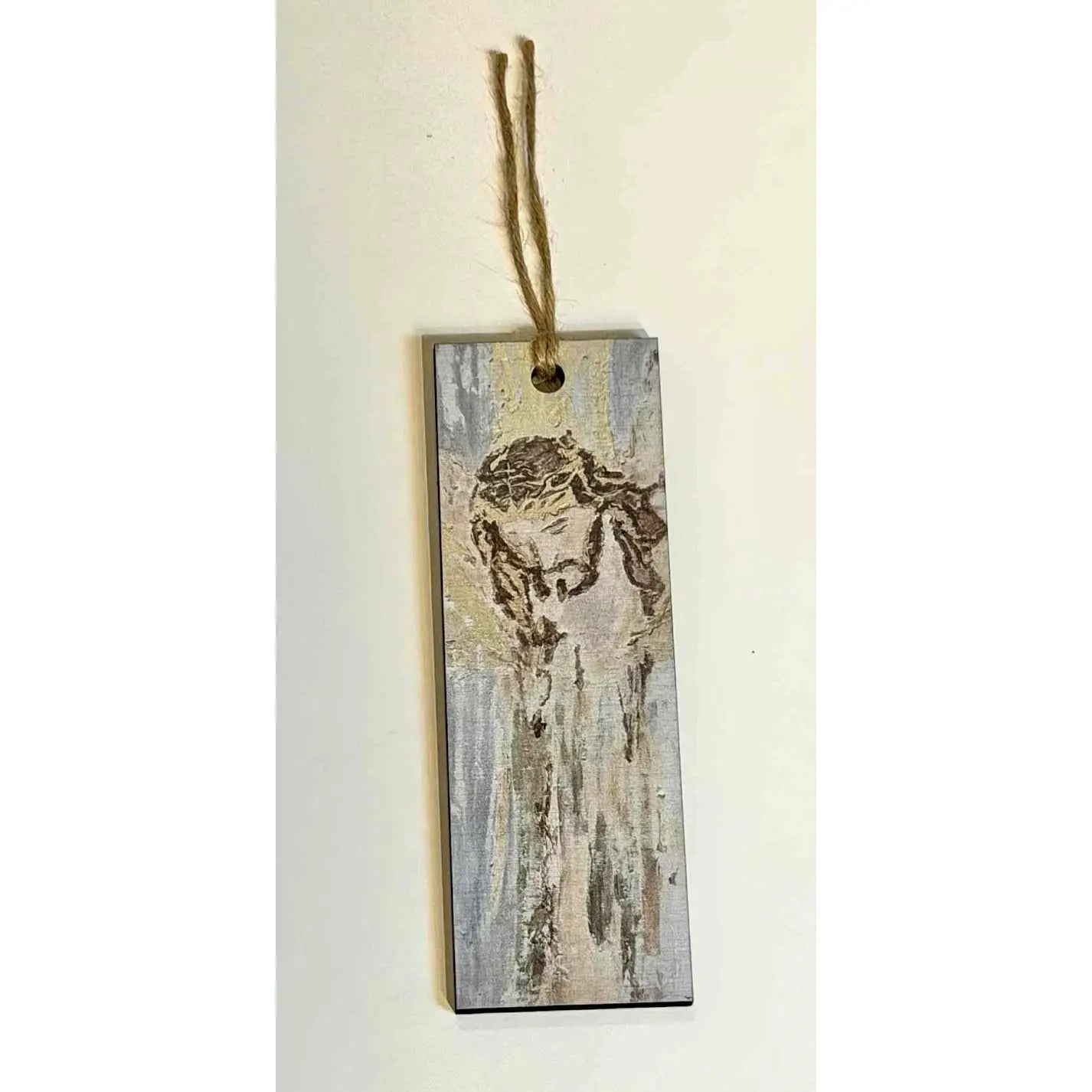 Wood Bookmark with Tassel: Jesus