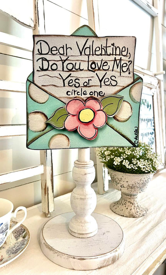 Seasonal & Everyday Topper:  Valentine's Letter