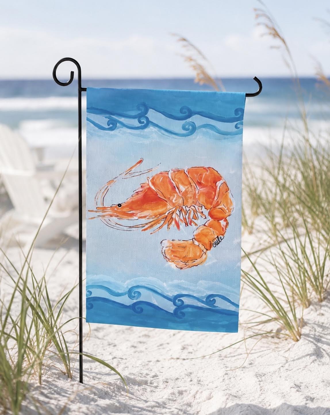 Garden Flag: Shrimp