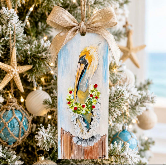 Christmas Ornament; Yellow Headed Pelican